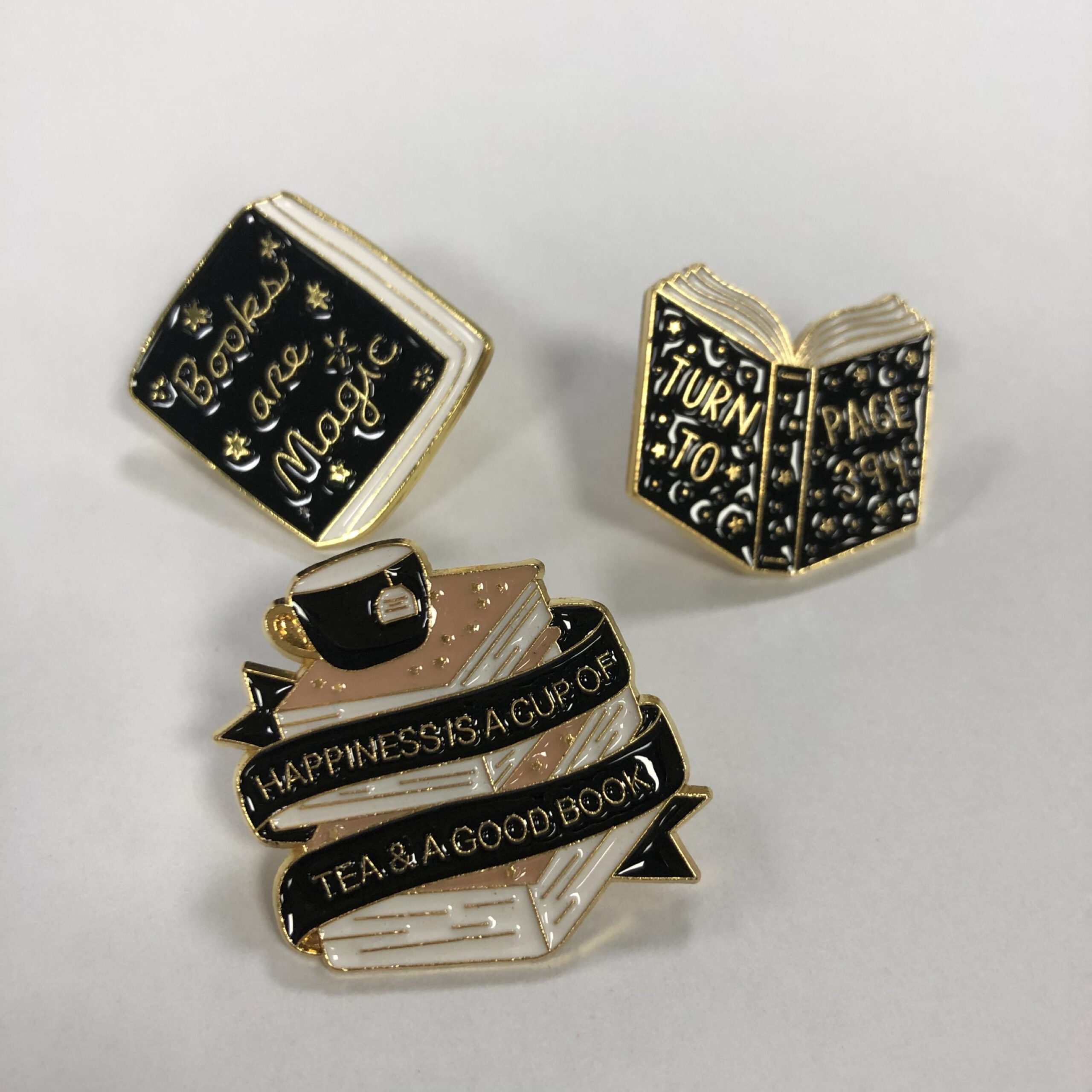 Premium Enamel Bookish Pins